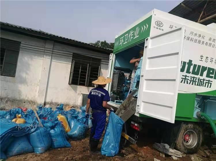 都昌工业污泥压干处理